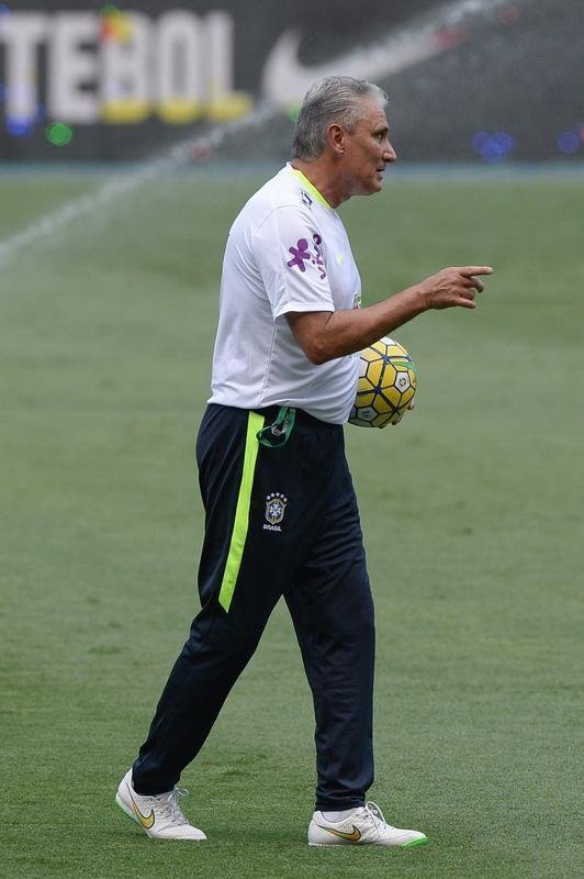 Treino da Seleo Brasileira no Engenho, no Rio de Janeiro, visando ao Jogo da Amizade