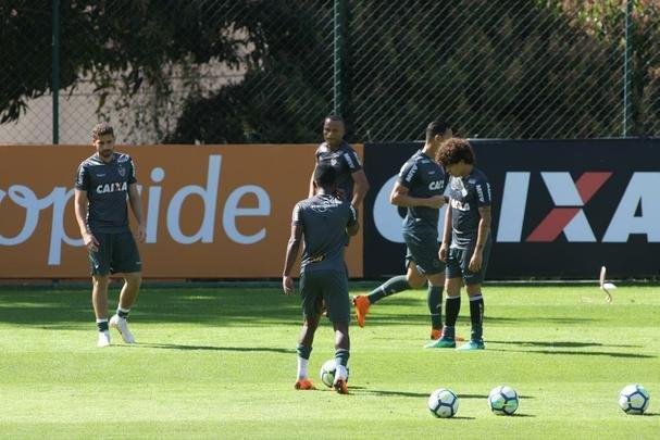 Atltico encerra preparao na Cidade do Galo para partida contra Grmio, pelo Campeonato Brasileiro