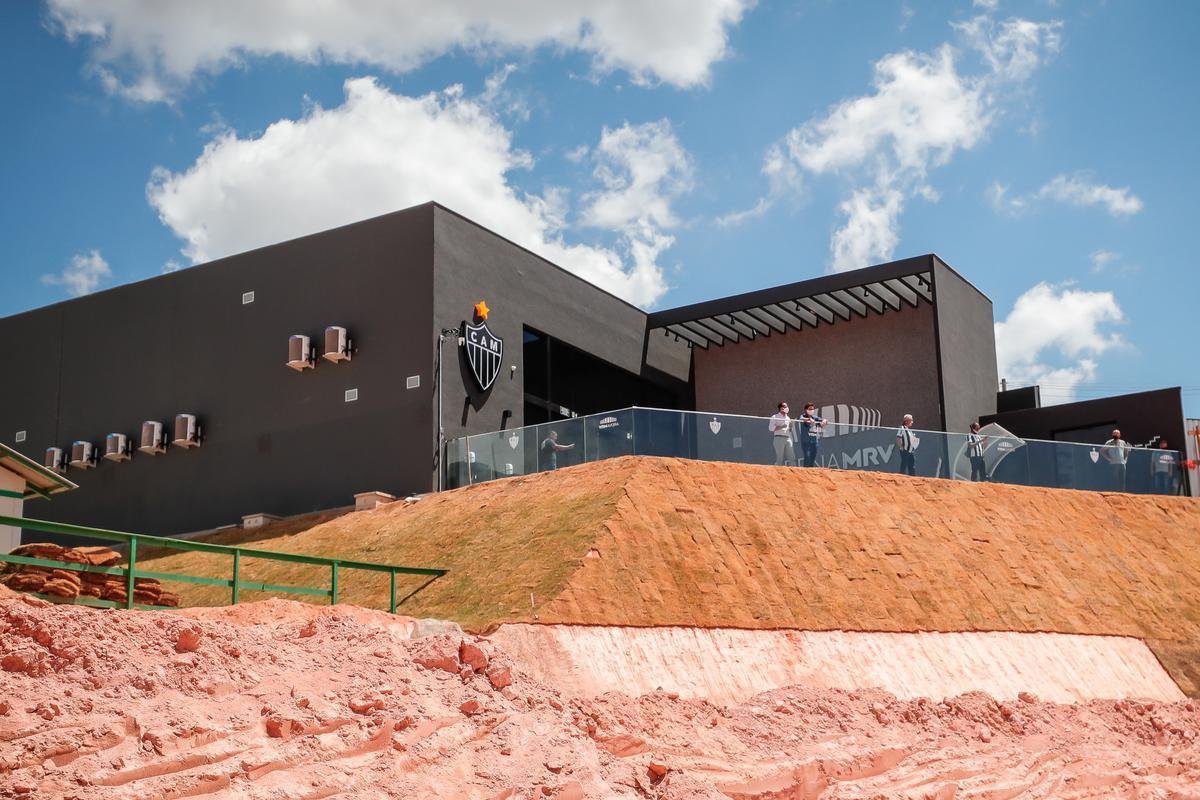 Atlético divulgou novas fotos das obras da Arena MRV