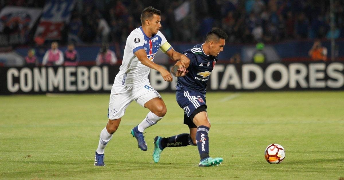 Fotos de Universidad de Chile x Cruzeiro, no Estdio Nacional, pela fase de grupos da Copa Libertadores