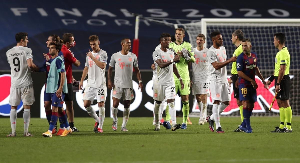 Bayern goleia Barcelona, em Lisboa, por 8 a 2, e vai  semifinal da Liga dos Campees 