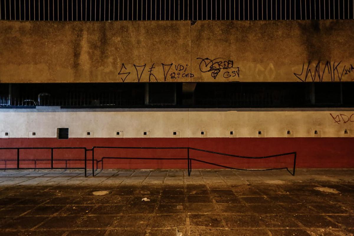 Sem torcida, devido ao protocolo de segurança contra a pandemia de Covid-19, o estádio do Arruda recebeu Santa Cruz e Salgueiro na decisão do 106º Campeonato Pernambucano, em 2020.