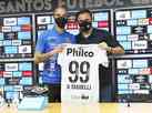 Com camisa 99, Diego Tardelli  apresentado o Santos: 'Privilgio enorme'