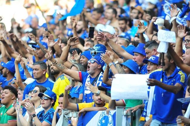 Fotos da torcida do Cruzeiro antes e durante a partida contra o Cricima, neste domingo (4), no Mineiro, pela 28 rodada da Srie B