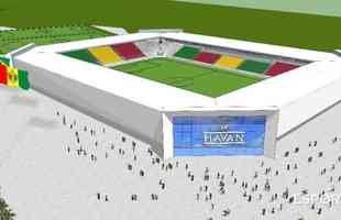 Fotos do projeto da Arena Havan, estádio do Brusque