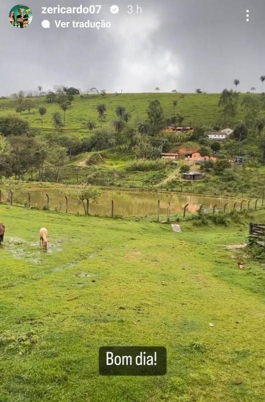 Em fim de contrato, Z� Ricado descansa na fazenda