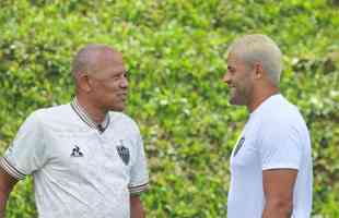 Encontro dos campees brasileiros pelo Atletico, Dad Maravilha e Hulk, na Cidade do Galo. 