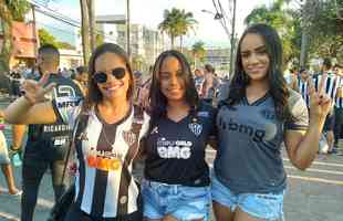 Fotos da torcida do Atltico no pr-jogo contra o Palmeiras no Mineiro