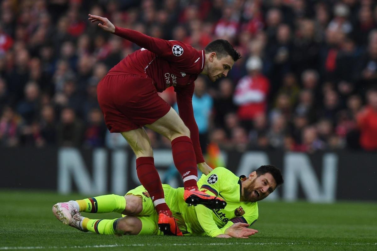 Equipes se enfrentaram pela volta da semifinal da Liga dos Campees, em Anfield, na Inglaterra