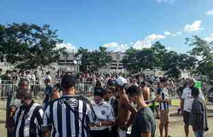 Fotos da chegada da torcida do Atlético ao Mineirão para o clássico contra o Cruzeiro pela nona rodada do Mineiro 