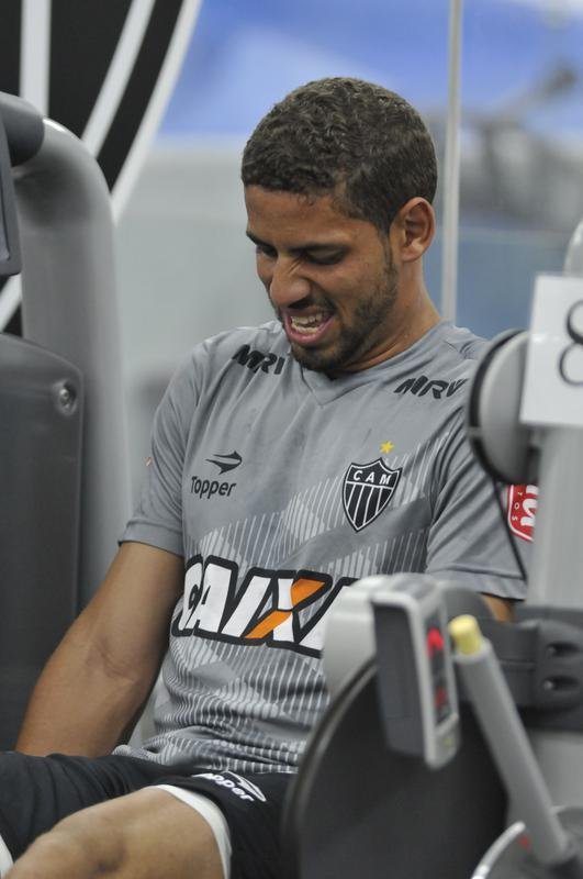 Imagens do treino do Atltico na academia da Cidade do Galo
