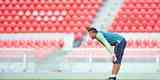 Fotos do treino do Cruzeiro no estdio Libertadores de Amrica, casa do Independiente, em Avellaneda. Time celeste fechou preparao para o jogo contra o Racing, s 21h30 desta tera-feira, no El Cilindro, pela primeira rodada do Grupo 5 da Copa Libertadores (Ramon Lisboa/EM D.A Press)