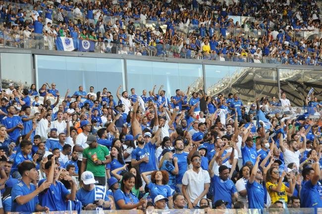 Fotos da torcida do Cruzeiro, no Mineiro, na partida contra a Ponte Preta pela 13 rodada da Srie B do Campeonato Brasileiro. Mineiro recebeu grande pblico mais uma vez