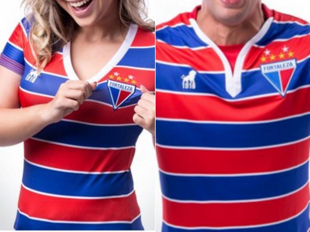 Fortaleza. Camisa Feminina: R$ 169,90 / Camisa Masculina: R$ 199,90