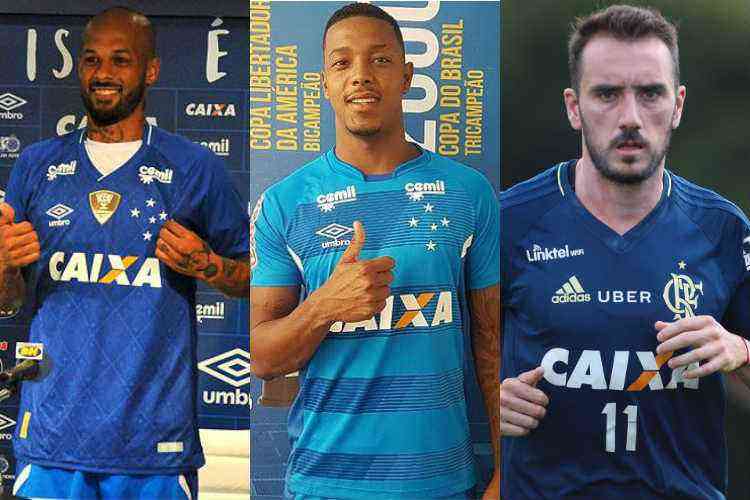 Ramon Lisboa/EM/D.A Press; Divulgação/Cruzeiro e Gilvan de Souza/Flamengo