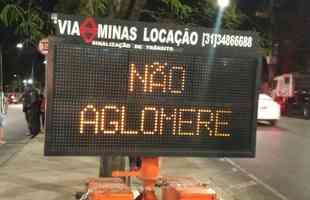 Fotos da torcida do Atltico no pr-jogo contra o Palmeiras no Mineiro