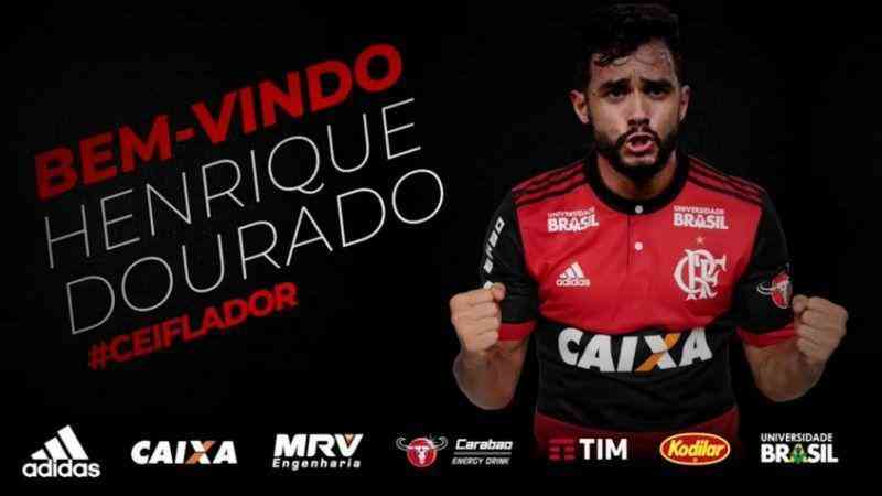 Henrique Dourado - atacante se transferiu do Fluminense para o Flamengo
