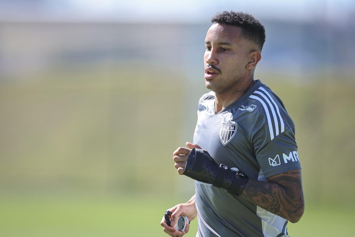 Fotos do treino do Atltico neste domingo, na Cidade do Galo