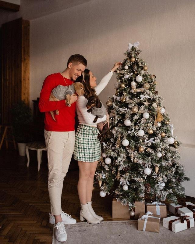 Novo reforo do Atltico, Bruno Fuchs passou o Natal com a esposa e os cachorros
