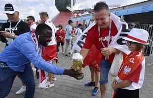 Cidade de Moscou recebe torcedores de Polnia e Senegal nesta tera, na segunda partida do Grupo H da Copa do Mundo