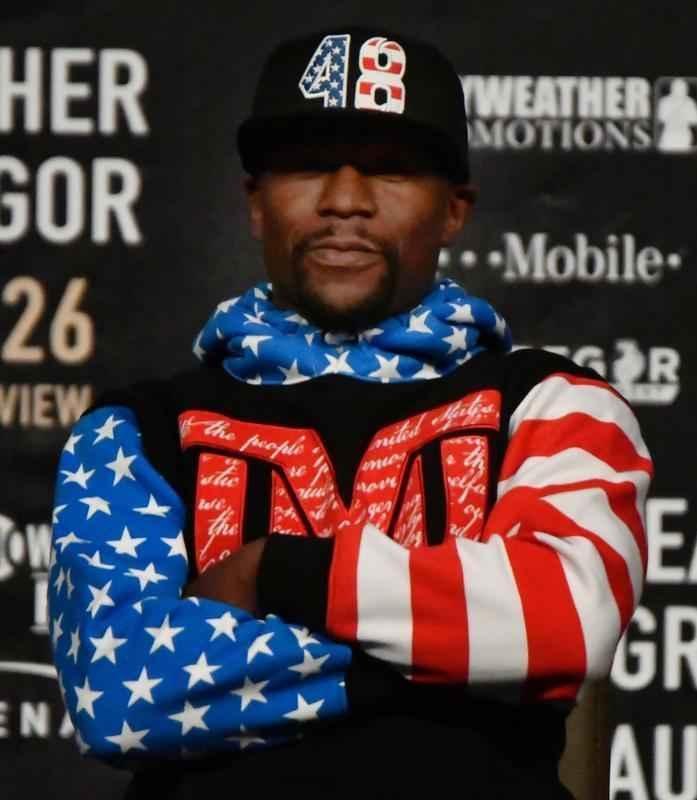 Imagens da abertura da turn com Mayweather e McGregor, em Los Angeles