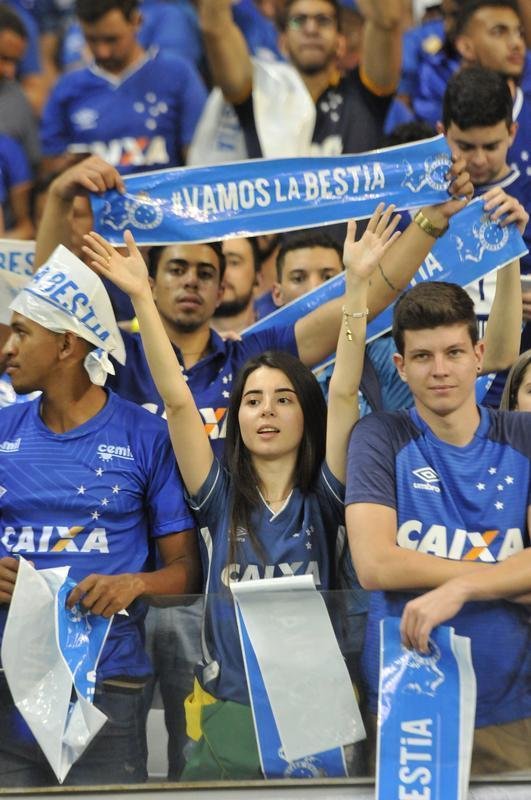 Torcida do Cruzeiro lotou o Mineiro na partida contra o Boca Juniors pela Libertadores