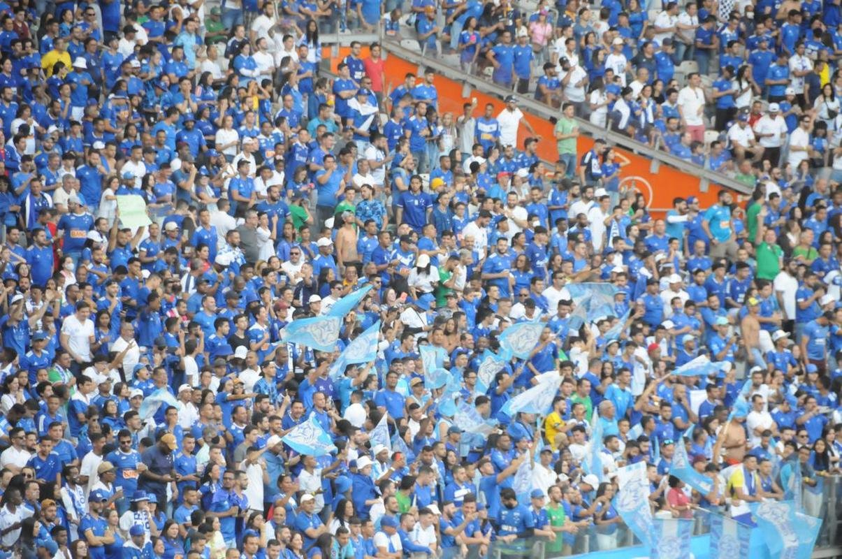 Fotos da torcida do Cruzeiro, no Mineiro, na partida contra a Ponte Preta pela 13 rodada da Srie B do Campeonato Brasileiro. Mineiro recebeu grande pblico mais uma vez