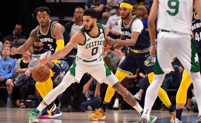 Tatum, ala do Celtics, foi o cestinha da vitria sobre o Grizzlies, com 31 pontos