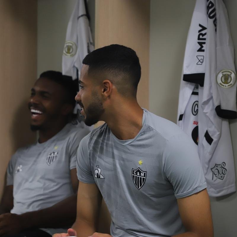 Fotos do aquecimento do Atltico no Allianz Parque antes do jogo contra o Palmeiras pela 19 rodada do Campeonato Brasileiro