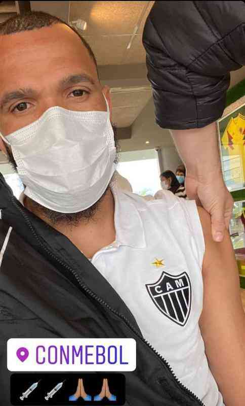 Atlético recebeu segunda dose da vacina contra COVID-19 oferecida pela Conmebol, em Luque, no Paraguai 