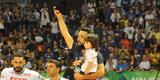 Imagens da premiao, da festa do time e da torcida cruzeirense no Mineirinho com o tri da Superliga