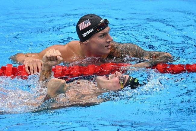 Bruno Fratus, do Minas, percorreu os 50m da piscina do Tokyo Aquatics Centre em 21s57 e levou o bronze