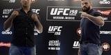 Imagens da coletiva do UFC 198, no Rio de Janeiro - Ronaldo Jacar� e Vitor Belfort