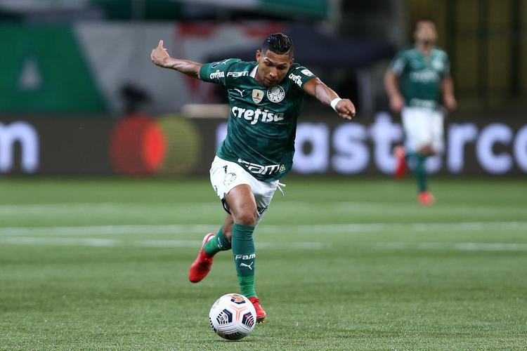 Fotos do jogo de ida da semifinal da Copa Libertadores de 2021, entre Palmeiras e Atltico, no Allianz Parque, em So Paulo