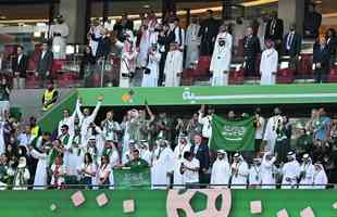 Polnia x Arbia Saudita: fotos da torcida no jogo da Copa do Mundo