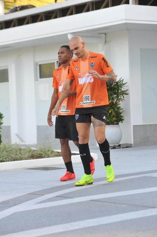 Fotos do ltimo treino do Atltico antes do jogo contra o Unin La Calera