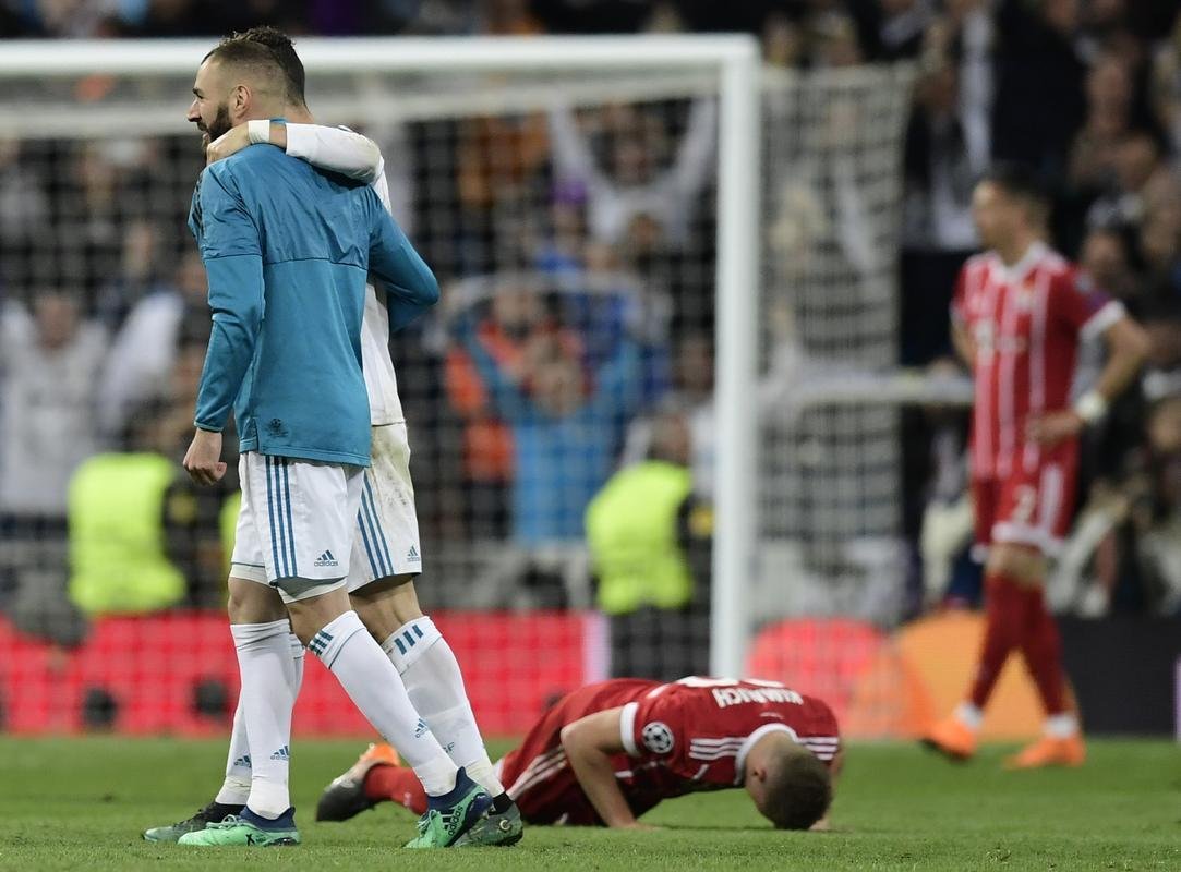 Depois da classificao do Real Madrid, festa merengue e decepo do Bayern no Santiago Bernabu