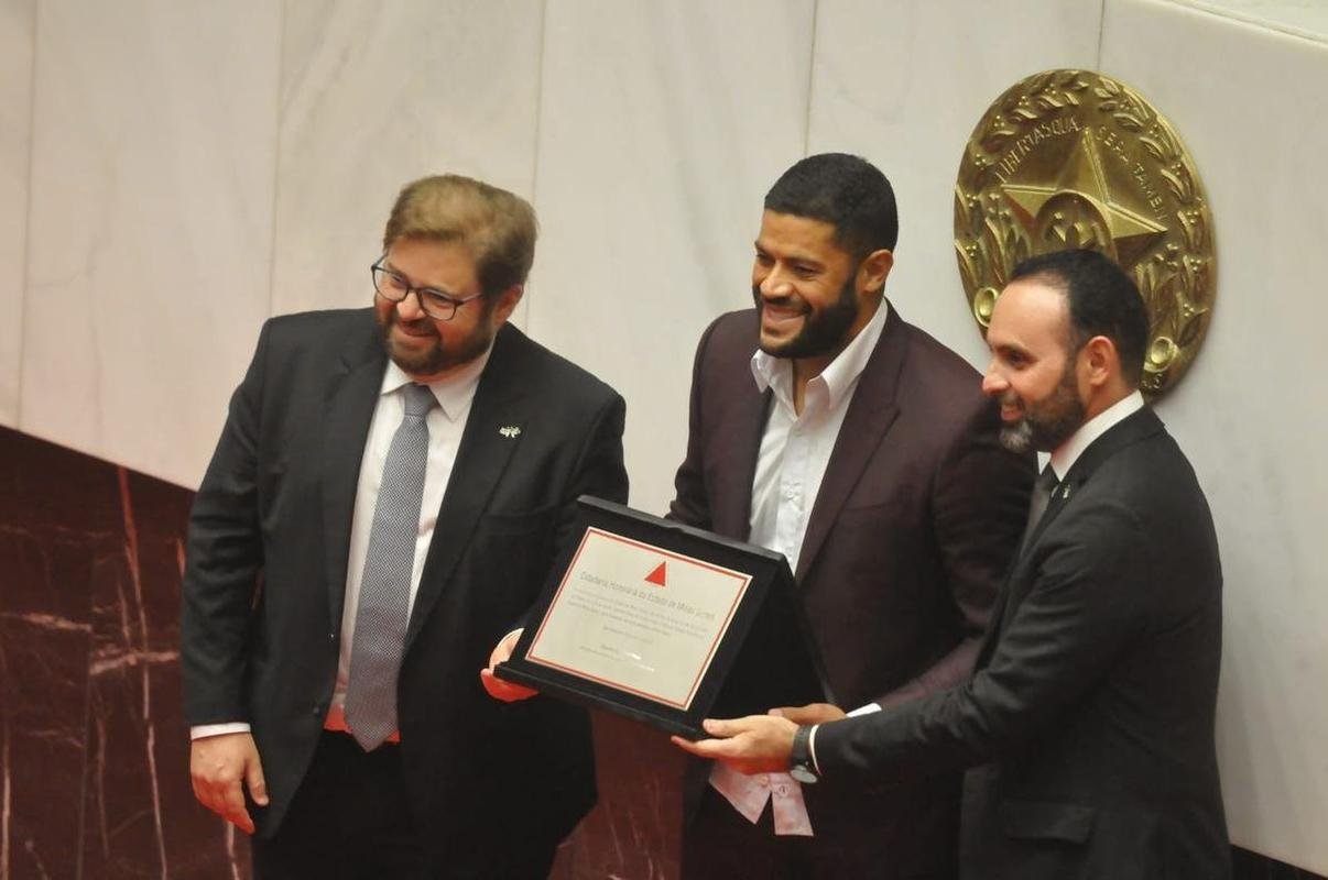 Em cerimnia realizada na ALMG, no dia 11 de julho de 2022, o atacante Hulk, do Atltico, recebeu o ttulo de cidadania honorria de Minas Gerais.