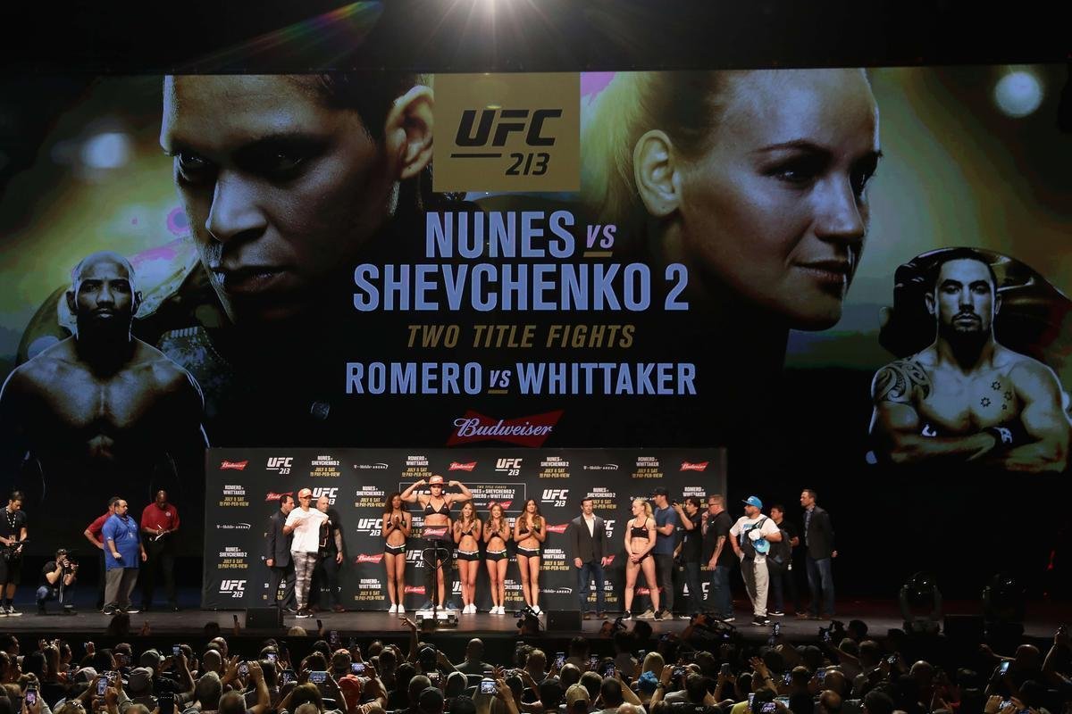 Pesagem do UFC 213, em Las Vegas