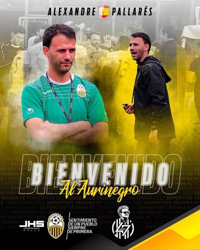 Alexandre Pallars, tcnico (Deportivo Tchira-VEN)