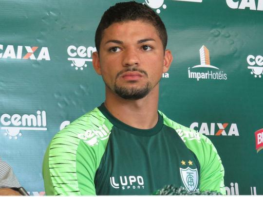 Fotos da apresentao do atacante Judivan no Amrica (Matheus Adler/EM D.A Press)