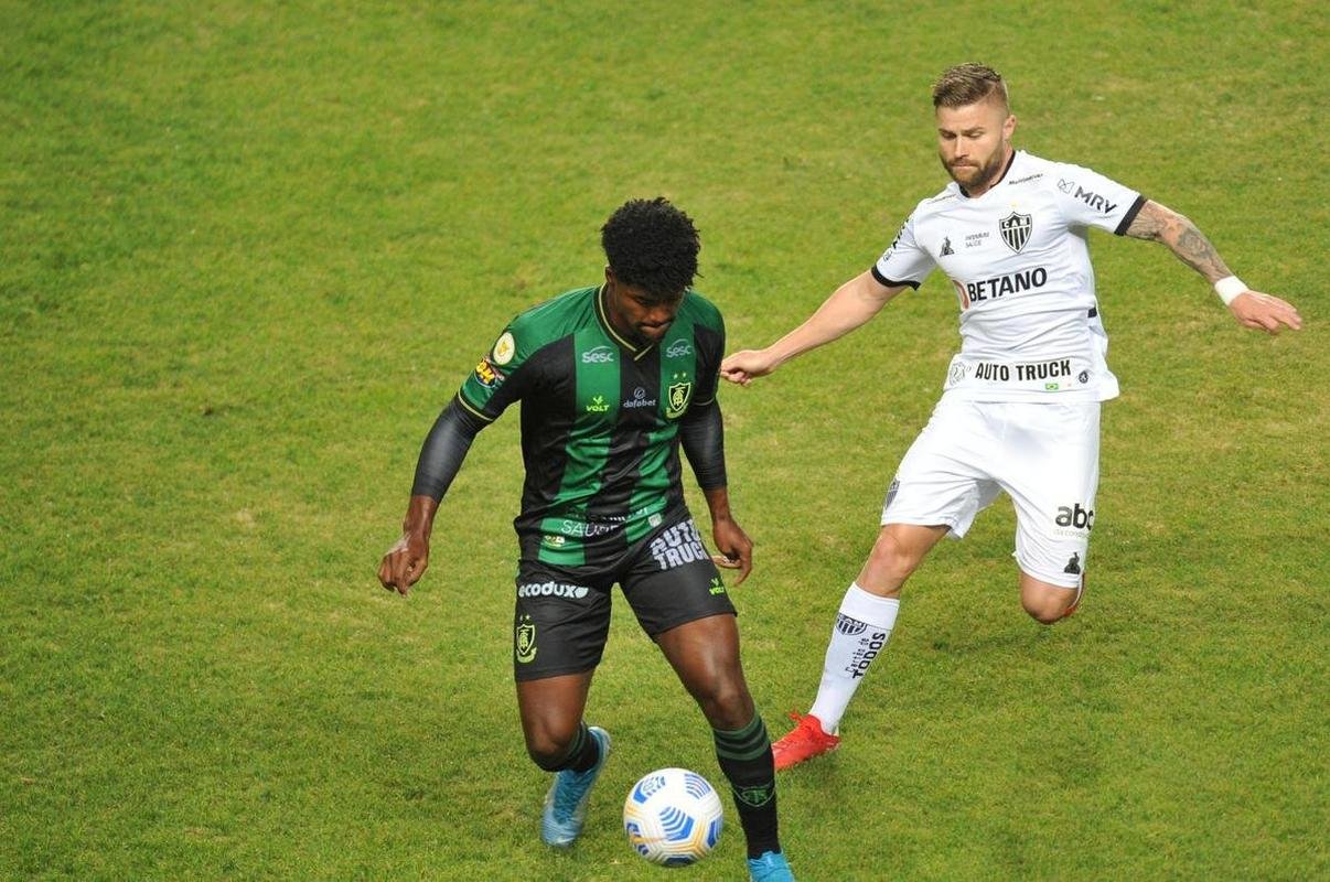 Fotos do jogo entre Amrica e Atltico