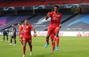 No segundo tempo, Kingsley Coman colocou o Bayern em vantagem com gol de cabea: 1 a 0