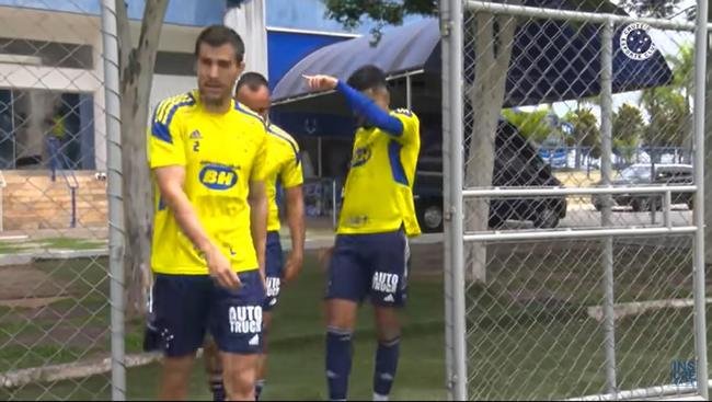 Imagens do treino do Cruzeiro deste domingo