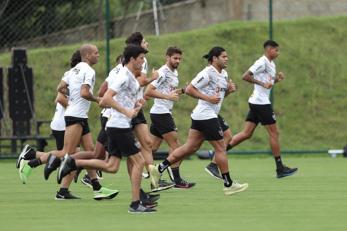Treino do Atltico nesta tera-feira, 9 de maro de 2021