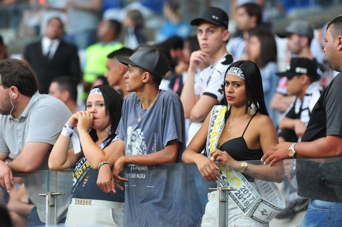 Torcida do Atltico no Mineiro, na deciso do Mineiro; Cruzeiro saiu campeo ao vencer por 2 a 0
