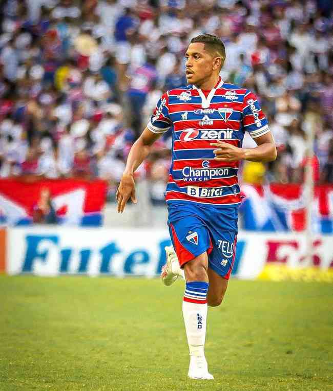 Striker Pedro Rocha for Fortaleza in 2022