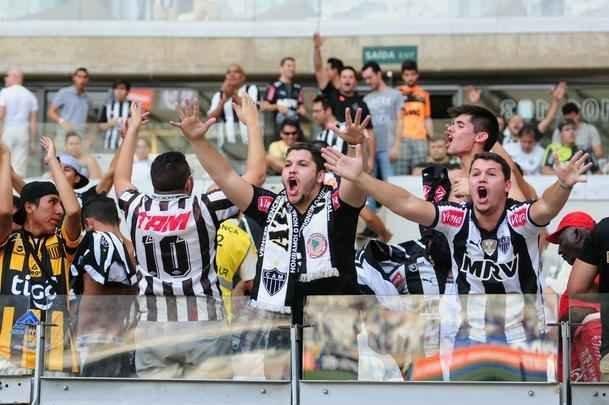 Torcedores do Atltico no Mineiro durante o clssico contra o Cruzeiro pela 26 rodada do Brasileiro
