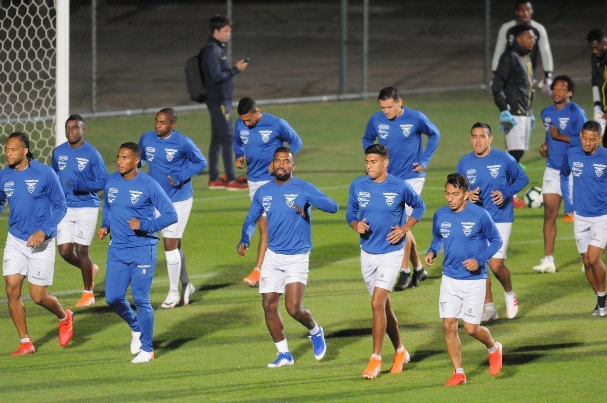 Seleo Equatoriana treinou pela primeira vez em BH, no Sesc Venda Nova