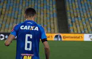 Fotos do treino do Cruzeiro no Maracan antes de jogo de ida da final da Copa do Brasil